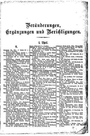 Veränderungen Ergänzungen und Berichtigungen
