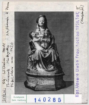 Köln: Thronende Madonna, Sammlung Wilhelm Hack