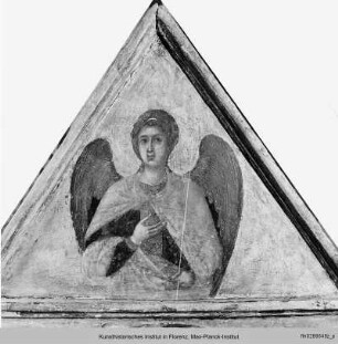 Engel - Triptychon, Giebel: Halbfigur eines Engels