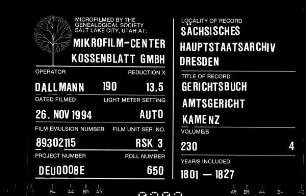 Kaufbriefkonzepte von Obergersdorf (bei Kamenz), Bd. 1