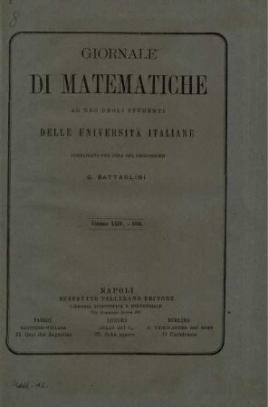 24: Giornale di matematiche
