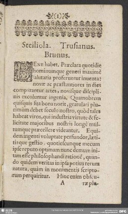 Stelliola, Trusianus. Brunus