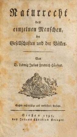 Naturrecht des einzelnen Menschen, der Gesellschaften und der Völker