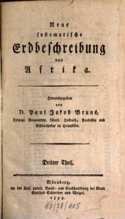 Neue systematische Erdbeschreibung von Afrika : In sechs Theilen, 3