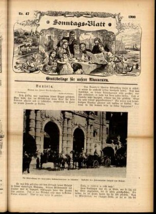 Ausgabe vom Sonntag, den 25. November 1900.