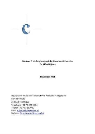 Western crisis response and the question of Palestine