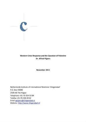 Western crisis response and the question of Palestine