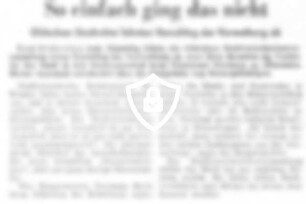 [Name maskiert] ging das nicht