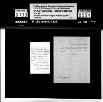 Das Veilchenmädel. Operette von Josef Hellmesberger