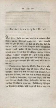 Dreiundzwanzigster Brief