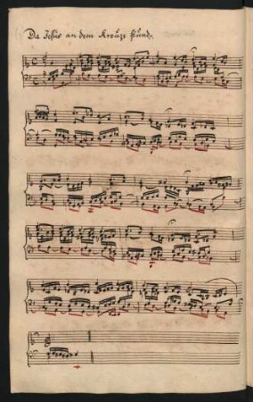 Da Jesus an dem Kreuze stund; org; e-Moll; BWV 621