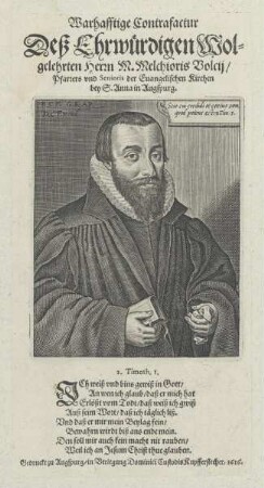 Bildnis des Melchioris Volcij