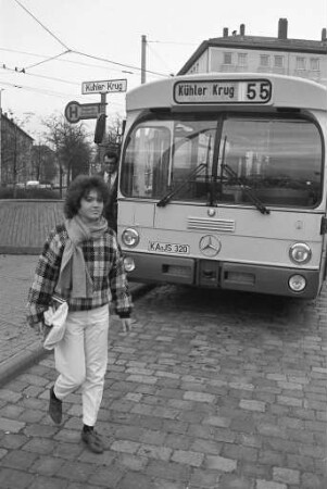 Omnibuslinie 55 der Verkehrsbetriebe Karlsruhe