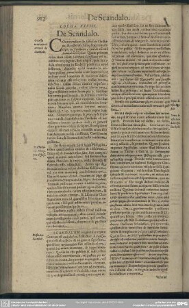 Locus XXVIII. De Scandalo