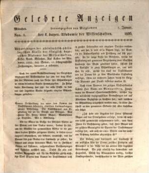 Gelehrte Anzeigen. 2. 1836 = Jan. - Juni