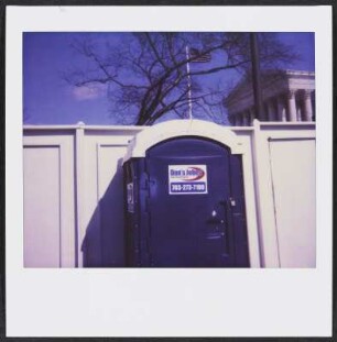 Mobile Toilettenkabinen am Kapitol in Washington D.C.