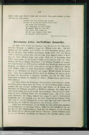 Hieronymus Lotter, kurfürstlicher Baumeister