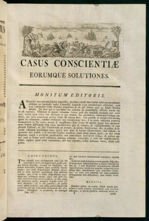 1-16, Casus Conscientiae Eorumque Solutiones.