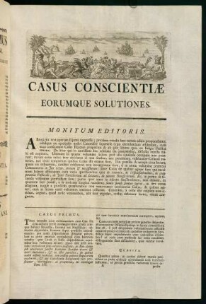 1-16, Casus Conscientiae Eorumque Solutiones.