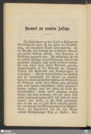 Vorwort zur neunten Auflage