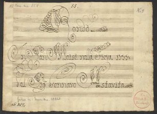 Come lasciar poss'io l'anima mia; S, orch, bc; F-Dur