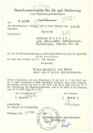 Gastel, Wilhelm