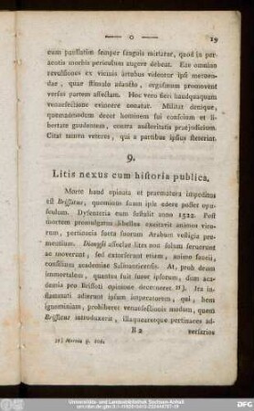 9. Litis nexus cum historia publica.