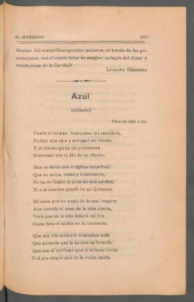 Azul : (Inédito) - Para mi hija Julia