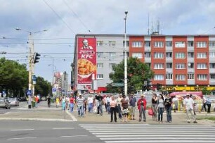 Fußgängerüberweg in Stettin