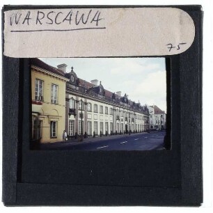 Warschau, Häuserfront,Warschau, Palais Branicki : Ansicht von Miodowa-Str.