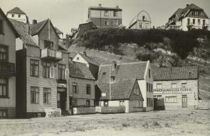 Insel Helgoland, Häuser : Insel Helgoland. Häuser im Unter- und Oberland