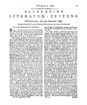 1785: Allgemeine Literatur-Zeitung