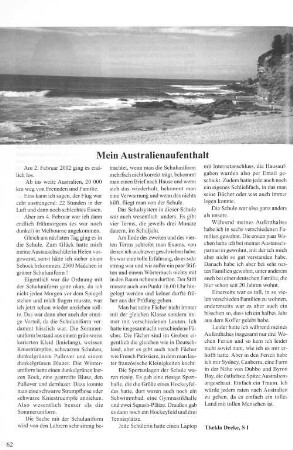 Mein Auslandsaufenthalt