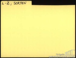 VANDA: Arten L-Z; Sorten