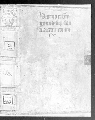Expositio in Cantica canticorum - BSB Clm 4613