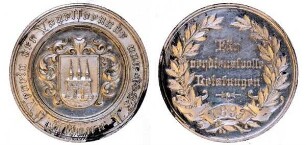 Altona, Preismedaille des Vereins der Vogelfreunde von 1883