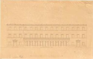 Gärtner, Friedrich von; Athen (Griechenland); Königliche Residenz (Athener Schloss) - Aufriss