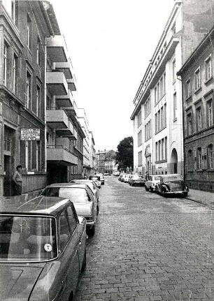 Privatgebäude, Straßen und Plätze in Karlsruhe. Steinstraße