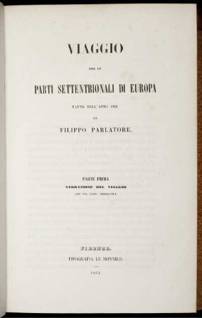 Pt. 1: Viaggio per le parti settentrionali di Europa. Pt. 1