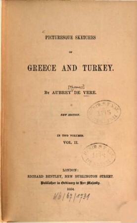Picturesque sketches of Greece and Turkey : In 2 vol., 2