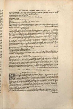 Chiliadis Primae Centvria Tertia.