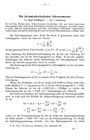 Ein dynamisch-elastischer Schweremesser