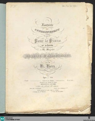 Fantaisie dramatique sur le célèbre choral protestant interalé par Giacomo Meyerbeer : op. 89