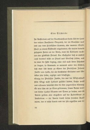 Eine Tischrede