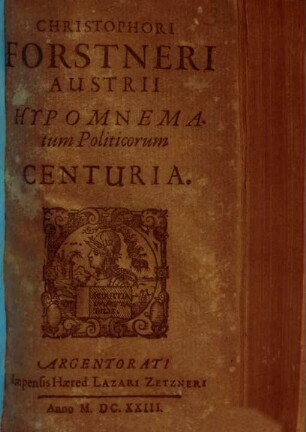 Hypomnematum Politicorum centuria