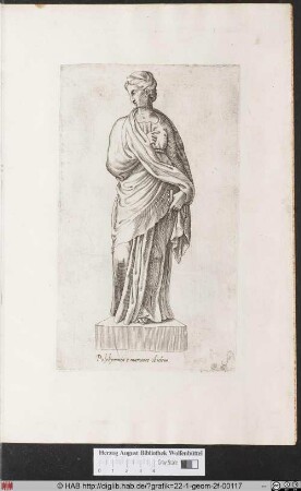 Skulptur der Polyhymnia.