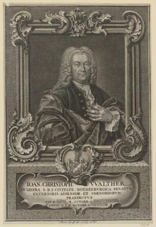 Bildnis des Ioan. Christoph Walther