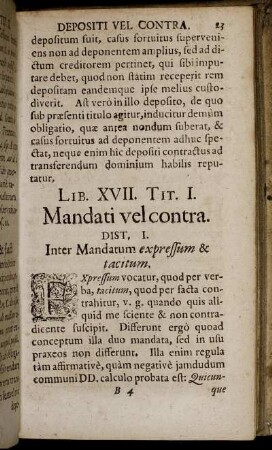 Lib. XVII. Tit. I. - Tit. II.