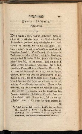 Zweiter Abschnitt. Scholastiker