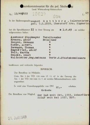 Rettberg, August